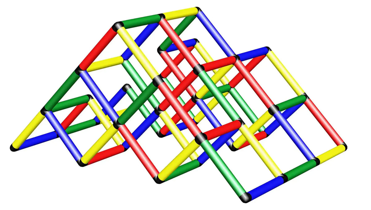 Three-dimensional view of a low zigzag QUADRO tunnel frame