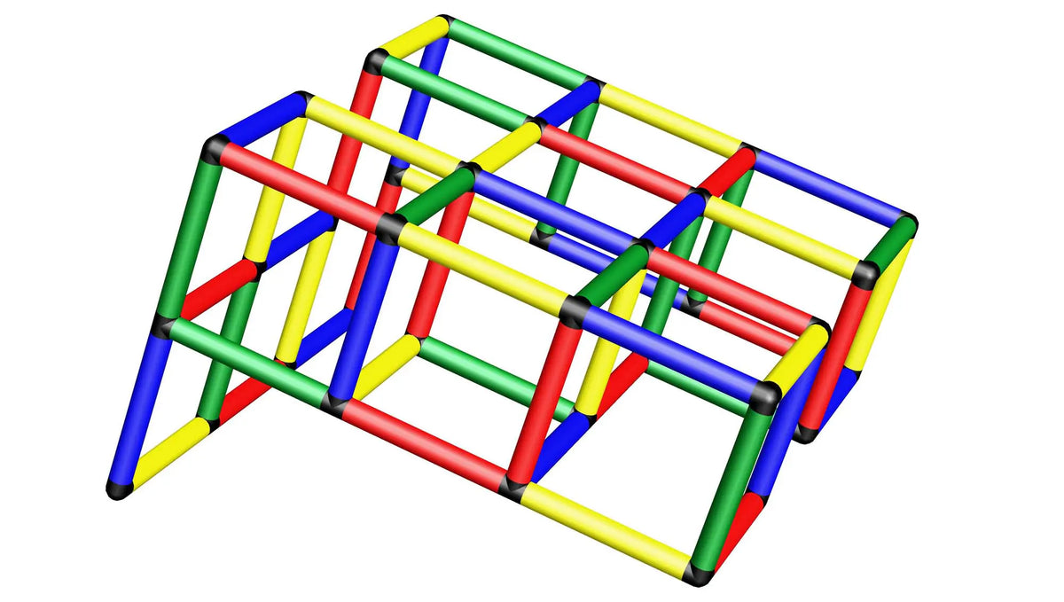 Three-dimensional view of a low rectangular QUADRO tunnel grid