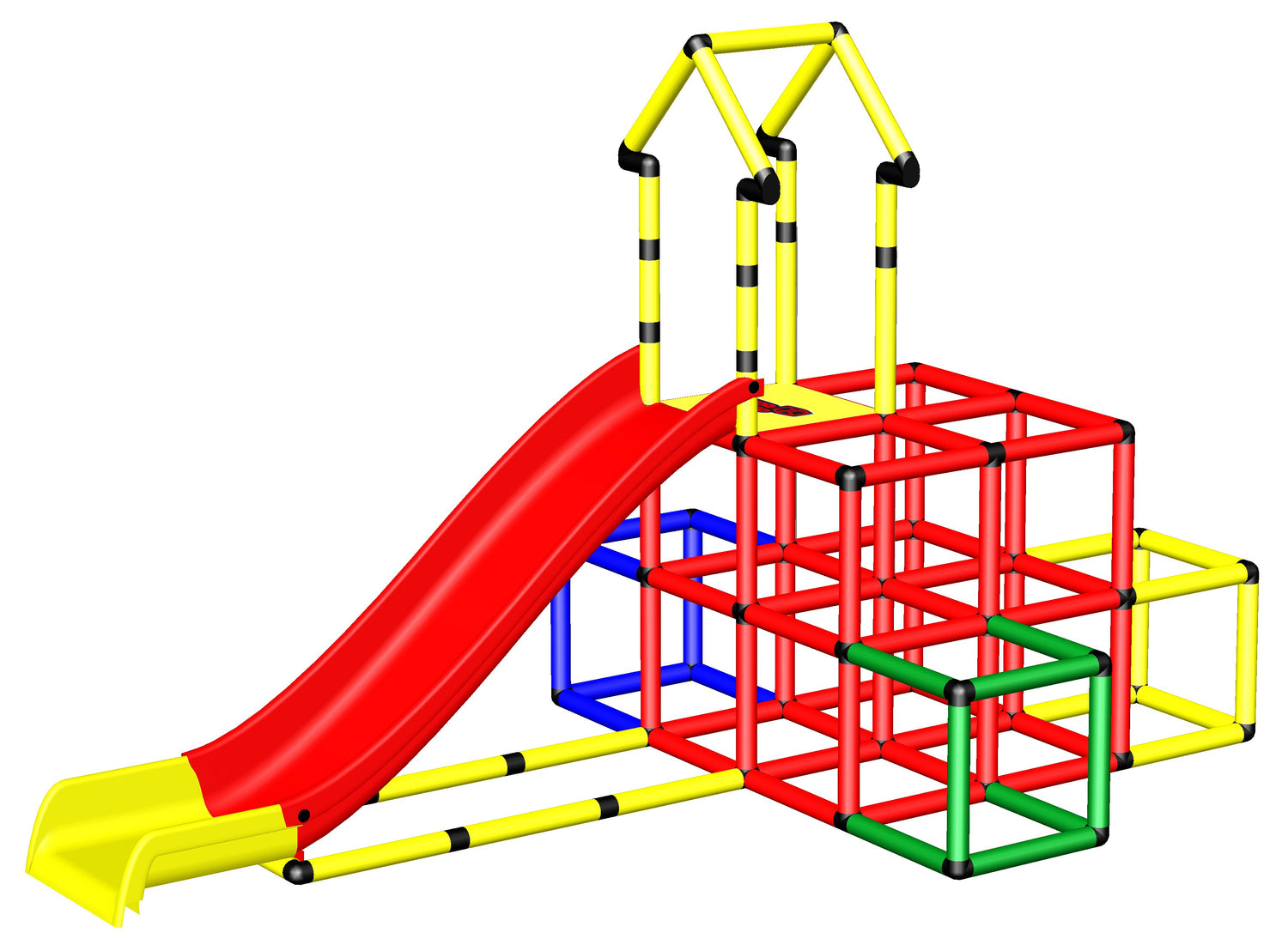 Climbing Cube with Modular Slide